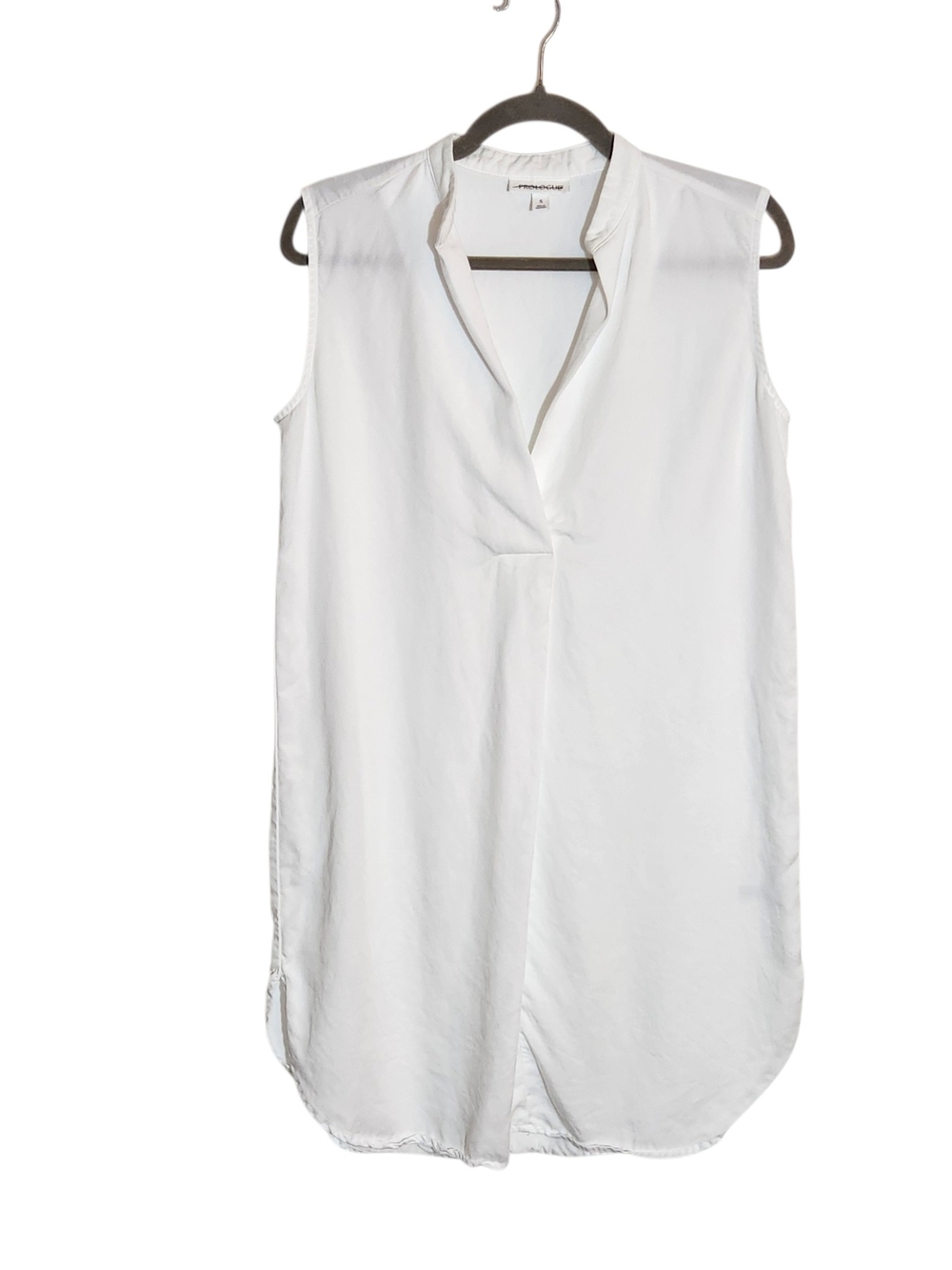 Prologue White Sleeveless Tunic Mini Dress Size Small